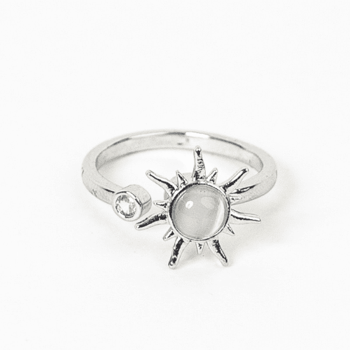 Пръстен Слънце сребро сребрист